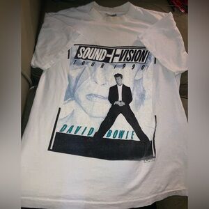 1990 David Bowie Sound Vision Tour Vintage Band T-shirt